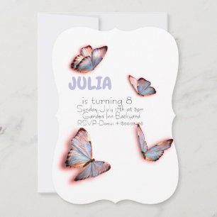 Invitación Cumpleaños de la mariposa