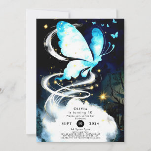 Invitación Cumpleaños de la mariposa mística Boho