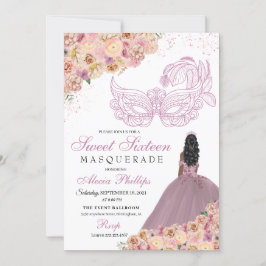 Invitación Cumpleaños de la Mascarada Floral de la Enseñanza 