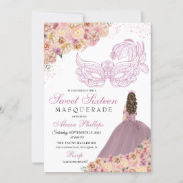 Invitación Cumpleaños de la Mascarada Floral de la Enseñanza 
