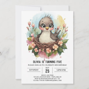 Invitación Cumpleaños de la Moda acuarela