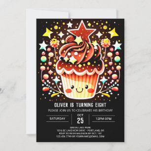 Invitación Cumpleaños de la moda Chocolate Magic Muffin