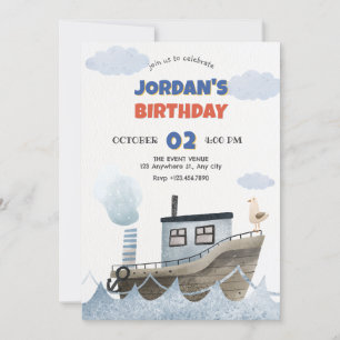 Invitación Cumpleaños de la nave cutánea