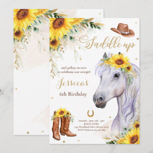 Invitación Cumpleaños de la Noche de los Años de Caballo