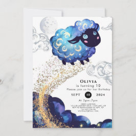 Invitación Cumpleaños de la Oveja Adorable Infantil