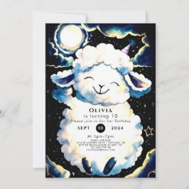 Invitación Cumpleaños de la Oveja Boho