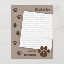 Invitación Cumpleaños de la pata de Brown