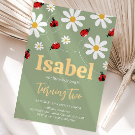 Invitación Cumpleaños de la pequeña mariquita