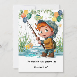 Invitación Cumpleaños de la pesca para el Fiesta de los peque