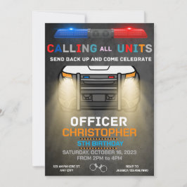 Invitación Cumpleaños de la policía