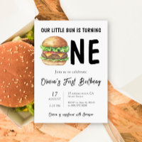 Cumpleaños de la primera fiesta de la hamburguesa 