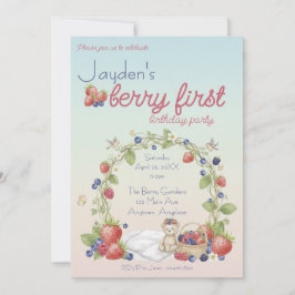 Invitación Cumpleaños de la primera fresa