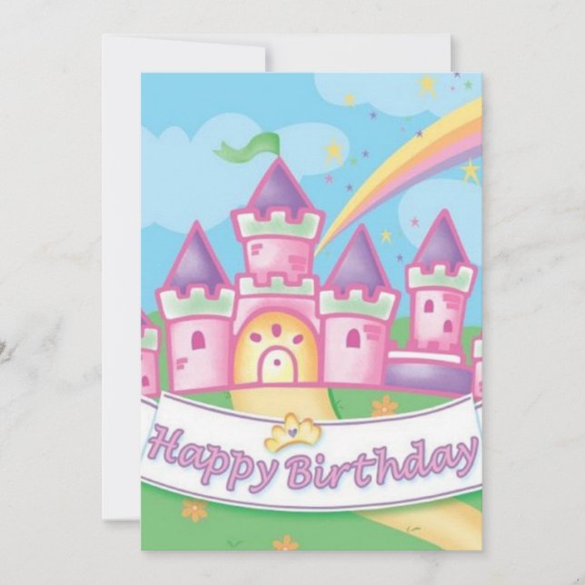 Invitación Cumpleaños de la Princesa (Anverso)