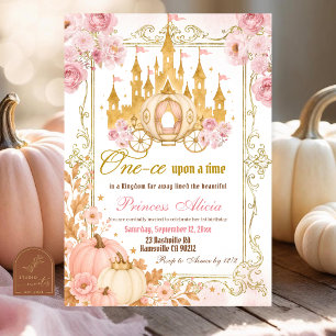 Invitación Cumpleaños de la Princesa de la Calabaza de Otoño