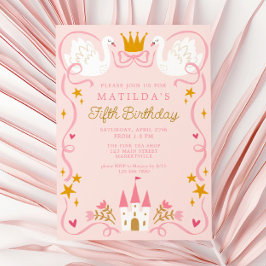 Invitación Cumpleaños de la Princesa de Swan