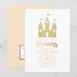 Invitación Cumpleaños de la princesa Girly | Fiesta temática