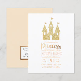 Invitación Cumpleaños de la princesa Girly | Fiesta temática