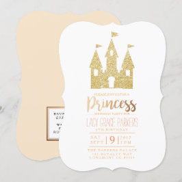 Invitación Cumpleaños de la princesa Girly | Fiesta temática