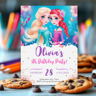 Invitación Cumpleaños de la Princesa Magia Pastel