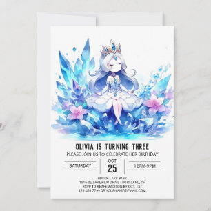 Invitación Cumpleaños de la princesa mágica dulce