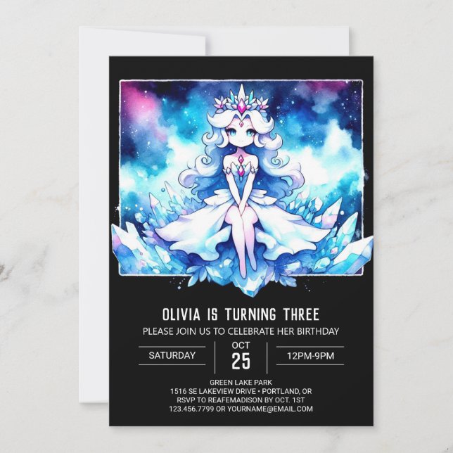 Invitación Cumpleaños de la Princesa Real (Anverso)