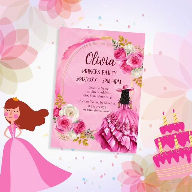 Invitación Cumpleaños de la princesa real (Subido por el creador)
