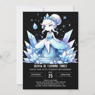 Invitación Cumpleaños de la Princesa Real Adorable