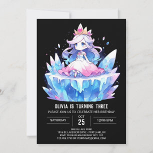 Invitación Cumpleaños de la Princesa Real Imprimible