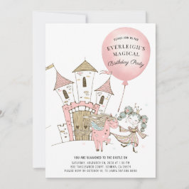 Invitación Cumpleaños de la princesa Unicornio
