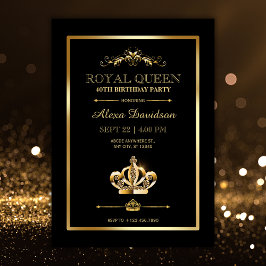 Invitación Cumpleaños de la Reina de la Corona Real