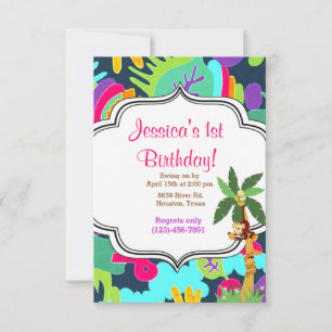 Invitación Cumpleaños de la selva