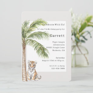 Invitación Cumpleaños de la Selva de Tigres