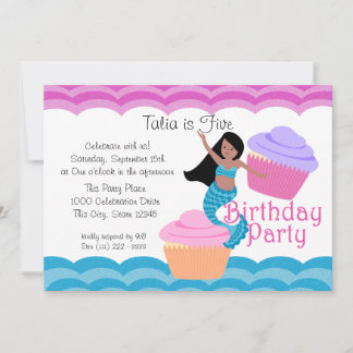 Invitación Cumpleaños de la sirena