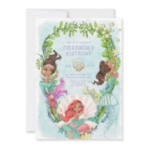 Cumpleaños de la sirena afroamericana