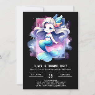 Invitación Cumpleaños de la sirena marina
