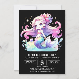 Invitación Cumpleaños de la Sirenita encantada
