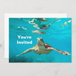 Invitación Cumpleaños de la Tortuga del Mar