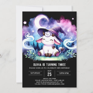 Invitación Cumpleaños de la vaca Personalizado moderna