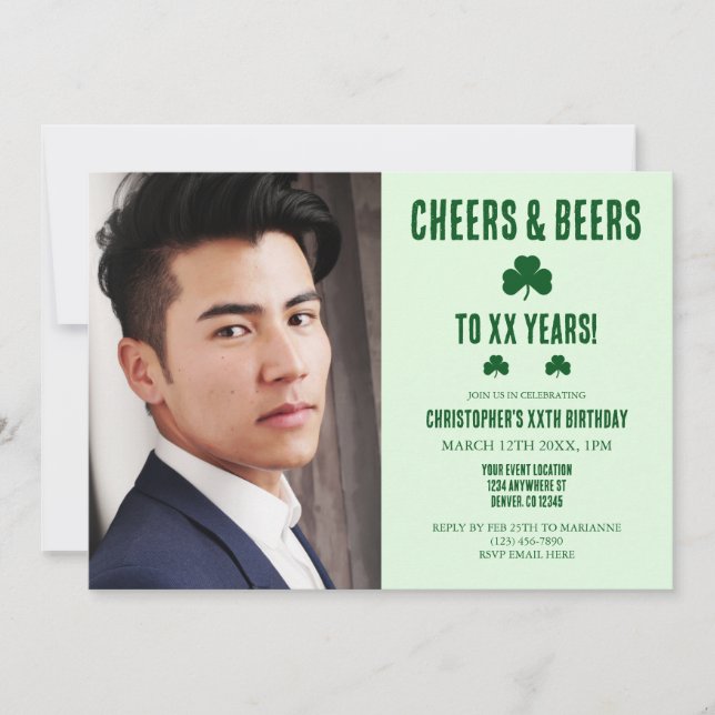 Invitación Cumpleaños de las cervezas y los vítores (Anverso)