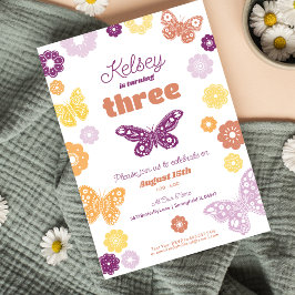 Invitación Cumpleaños de las Chicas Fiesta de Cumpleaños Retr