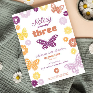 Invitación Cumpleaños de las Chicas Fiesta de Cumpleaños Retr
