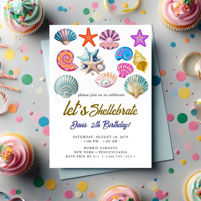 Invitación cumpleaños de las conchas (Subido por el creador)