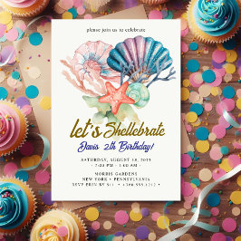 Invitación cumpleaños de las conchas