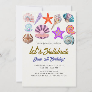 Invitación cumpleaños de las conchas