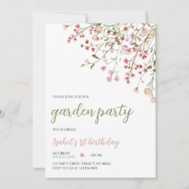 Invitación Cumpleaños de las flores de primavera