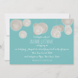 Invitación Cumpleaños de las linternas de papel