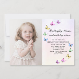Invitación Cumpleaños de las Mariposas Coloridas