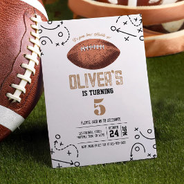 Invitación Cumpleaños de las tácticas modernas del fútbol vin