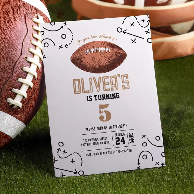 Invitación Cumpleaños de las tácticas modernas del fútbol vin (Subido por el creador)