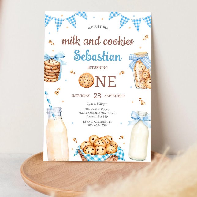 Invitación Cumpleaños de Leche y Galletas (Subido por el creador)